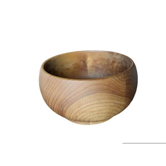 Vintage chalet Myrtle Wood Bowl hand turned Craftsman Oregon MCM - Picture 1 of 9